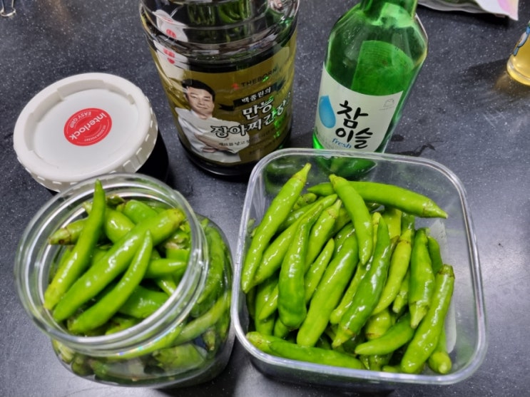  백종원 만능 장아찌간장소스로 간장고추장아찌 담그기