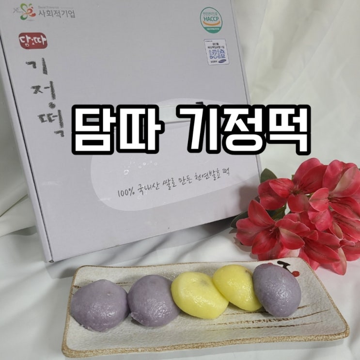 담따 기정떡 내 기억 속엔 술떡 식사대용으로 간식으로 구매해봄
