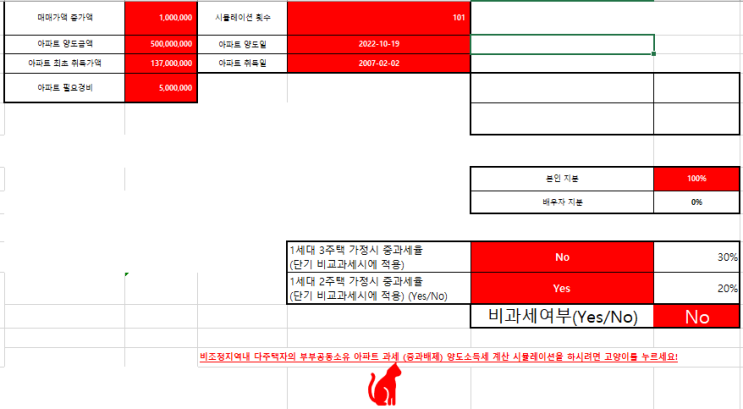  [이월과세]배우자로부터 증여받은 비조정지역 아파트 양도소득세율 및 장기보유특별공제 계산(일반과세,주택 집 매매 세금, 일시적 1가구 1 2 주택, 양도세 비과세 면제 조건 조정지역
