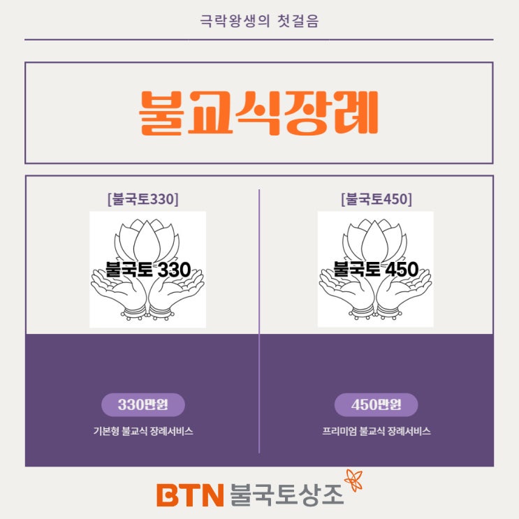  여법하고 장엄한 불교식장례서비스는 BTN불국토상조에서 책임집니다!