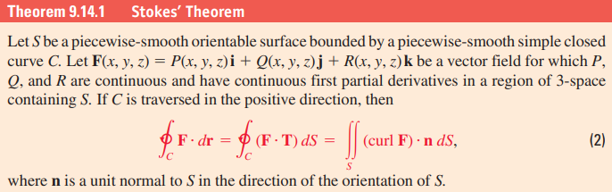  [공업수학] 스토크스 정리(Stokes' Theorem) 예제