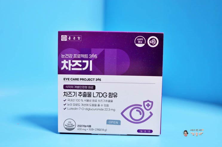  눈의 피로 물러가랏 종근당 차즈기
