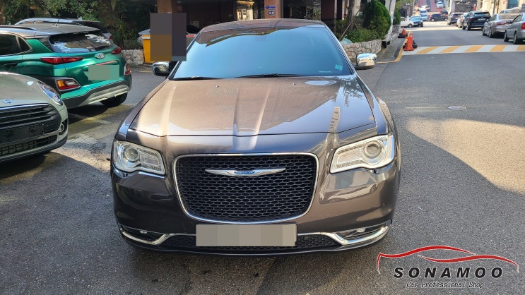  크라이슬러 300c 순정 모니터 터치 액정 불량 교환