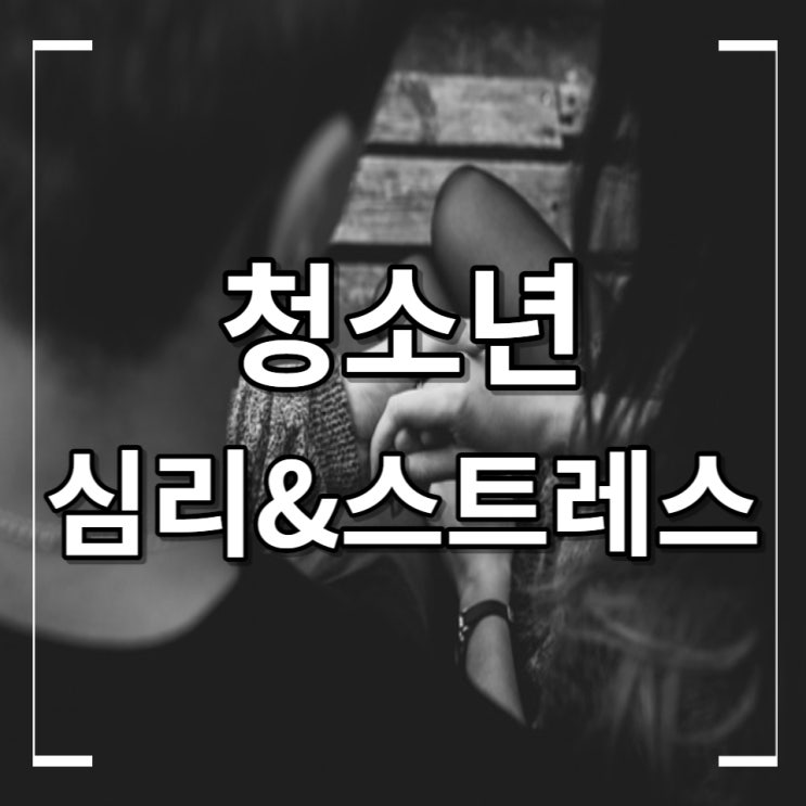 청소년들의 심리 그리고 스트레스 중2병 학업스트레스 대화단절