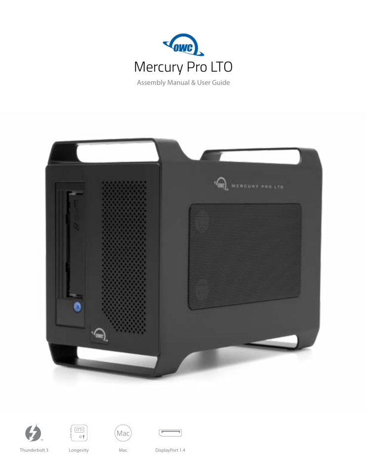 OWC Mercury Pro LTO 백업/아카이빙 장비 | 티-렉스 T-Rex