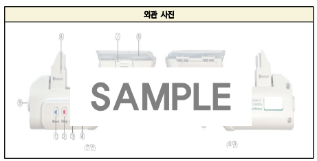  동물용의약품 주입기 (내장형 S/W) - 제품명과 형상 및 구조