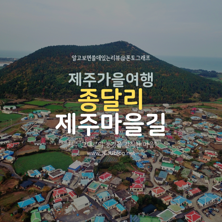  11월 제주도 가볼만한 곳! 종달리 마을로 떠나는 가을여행~