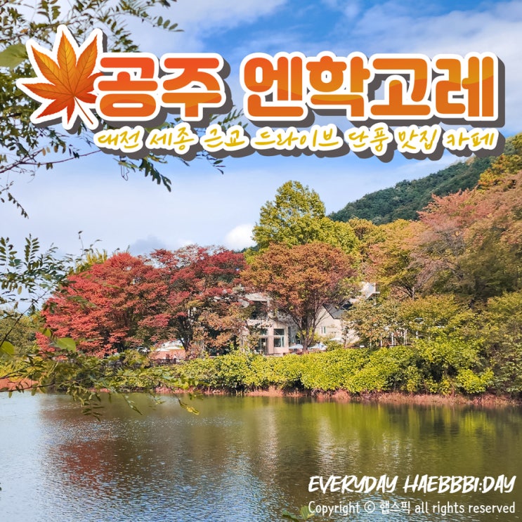  공주 송곡저수지 물멍타임 즐기기 좋은 곳