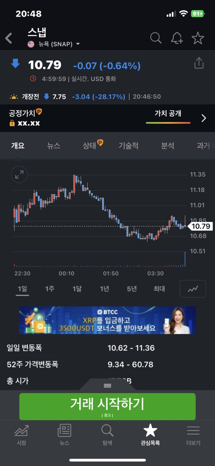 SNS 광고 관련주 스냅 SNAP 장전시간외거래 주가 -28% 3분기 실적