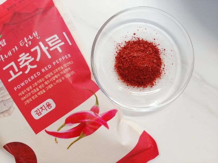  배추김치 담기 (ft.정탑농산 아내가탐낸고춧가루)