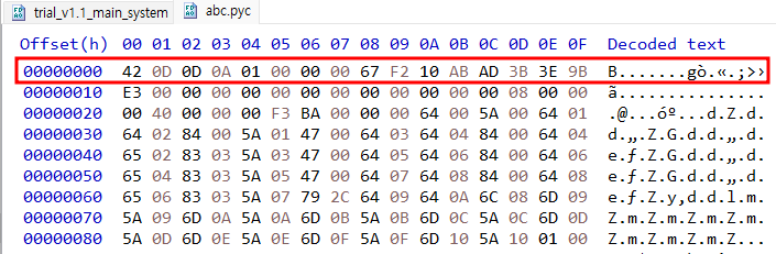  Python으로 만든 EXE 디컴파일(python-exe-unpacker, decompyle3)
