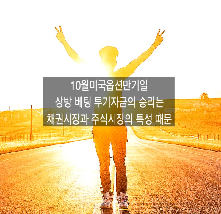  채권시장과 주식시장 특성, 미국 10월파생시장만기 상방 베팅 투기자금의 뒤집기 한 판 가능했던 이유