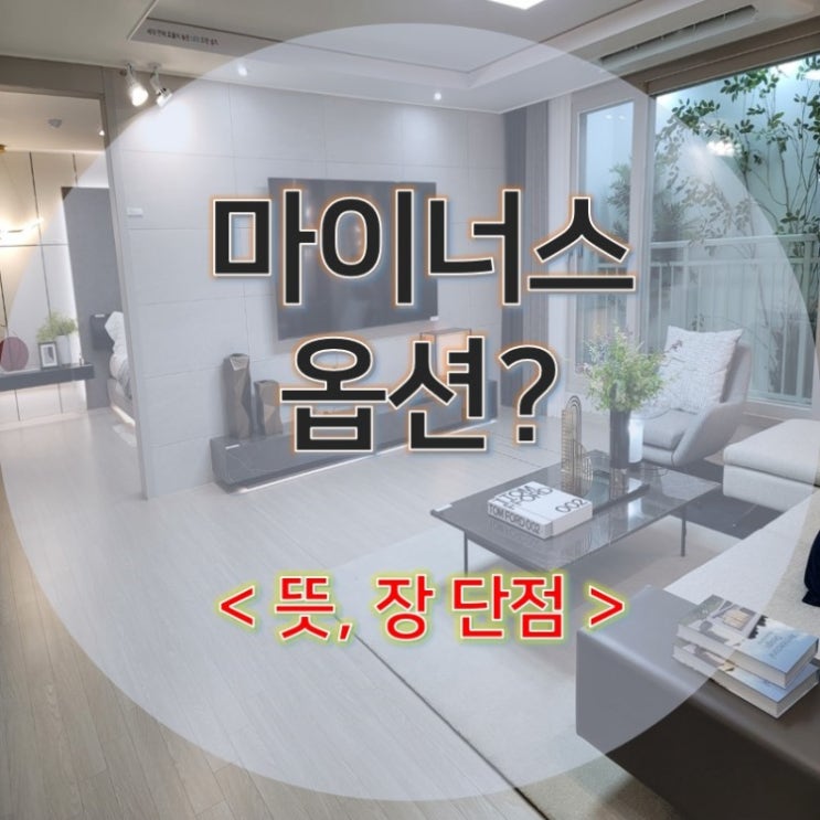 마이너스옵션 아시나요?