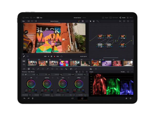 애플 아이패드 무료 동영상 편집 앱 다빈치 리졸브 발표출시 예정 Apple iPad Davinci Resolve Free App