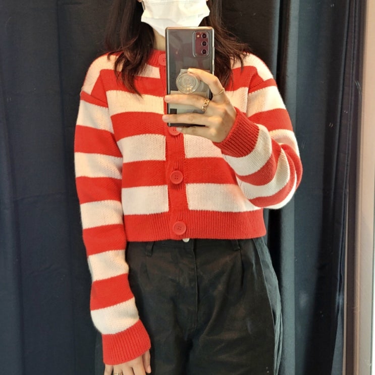  입어만 보려다 사버린  자라 신상 가디건, h&m 니트와 핑크바지, 노랗게 물든 일요일 일상