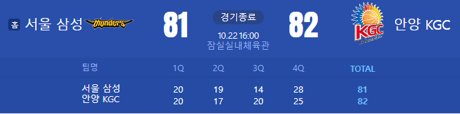 10/17(월)~10/23(일) : 서울삼성 홈개막전 강남삼성유소년 초청!
