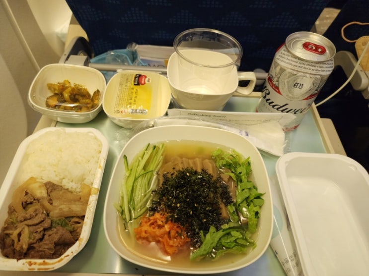  대한항공 기내식 묵밥 추천, 인천 로마 구간 신메뉴 후기