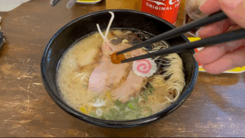  텐진라멘 문래점 진한 육수와 꼬들면