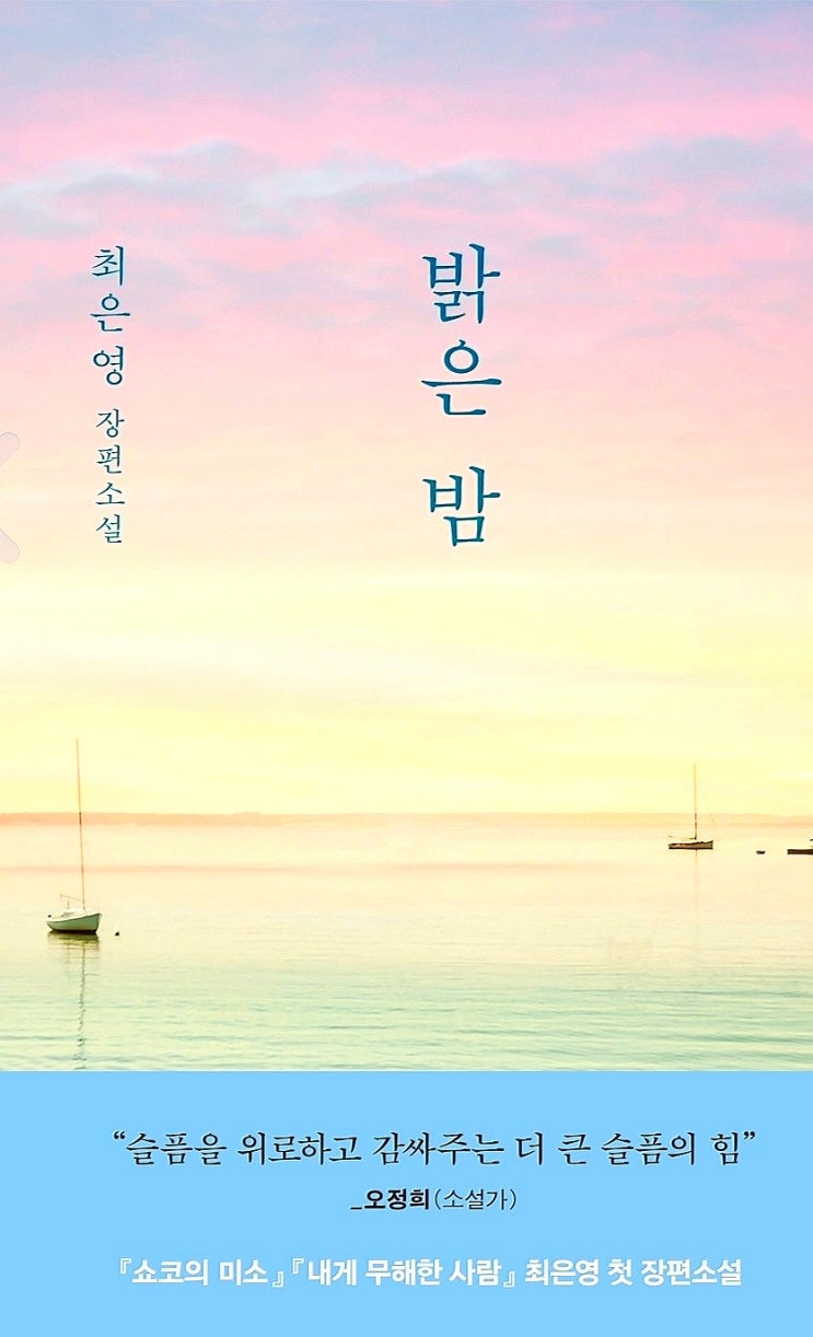  빛과 어둠이 공존하는 삶이지만 살아보자. 최은영 장편소설 <밝은 밤> 독후 감상.