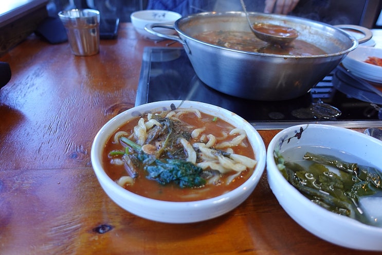  아산 신정호 맛집 리뷰 어칼국수 맛집 본가어죽