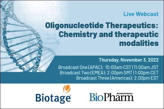 [웨비나]Oligonucleotide Therapeutics : Chemistry and therapeutic modalities