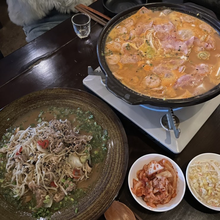 [광주] 차돌박이 숙주볶음이 맛있었던 동천동 한식주점 길음집