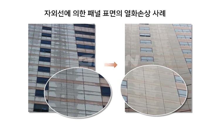  건물외벽 복합패널의 열화과정과 그 원인에 대하여
