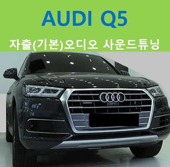  AUDI Q5, 자출오디오에 MUSWAY장비!!
