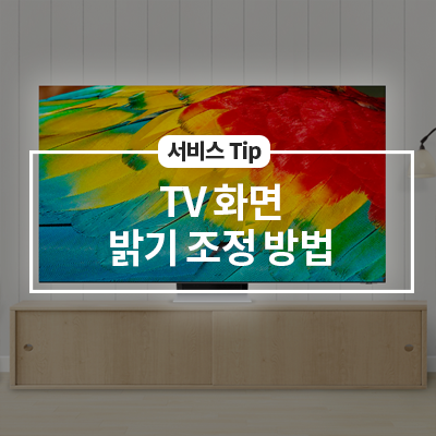  TV 화면의 밝기를 조정하는 방법