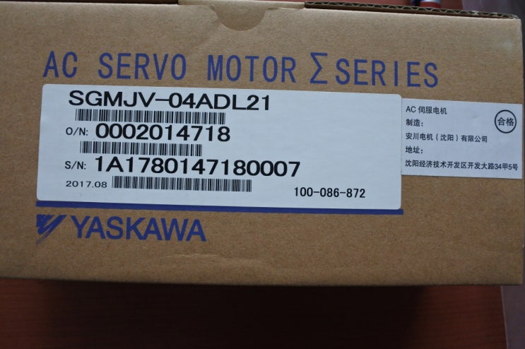 [판매중]신품 SGMJV-04ADL21야스카와 서보모터