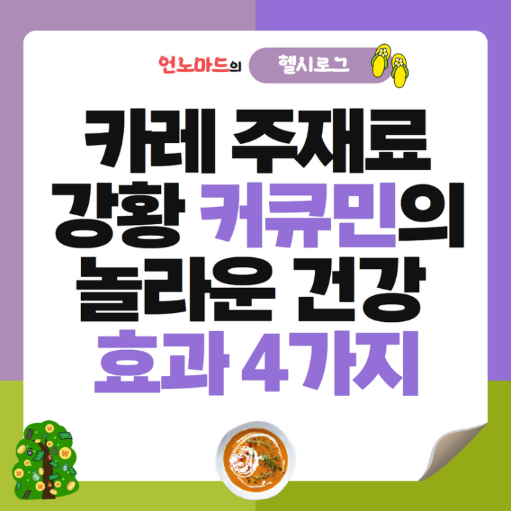  카레 주재료 강황 커큐민의 놀라운 건강 효과 4가지