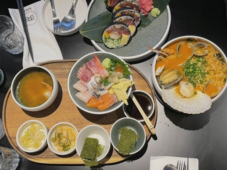  안국역 북촌 맛집 진작카키 프리미엄 퓨전 일식 다이닝에서 후토마끼, 카이센동, 해물라면