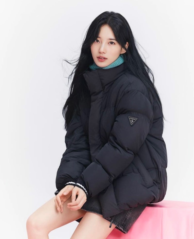 게스 수지 패딩 정보 (게스 숏패딩, 롱패딩)