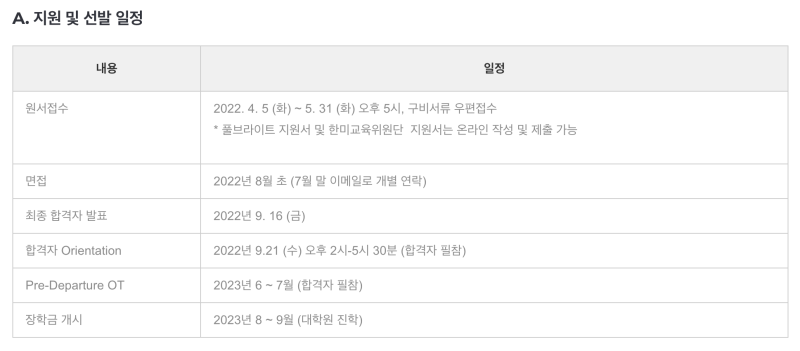 풀브라이트 대학원 장학금에 도전해보자