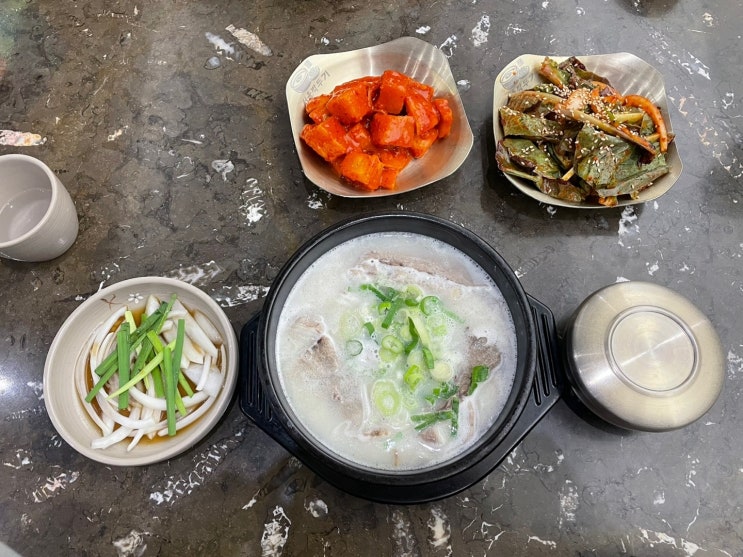  광주 유스퀘어 식당 서울깍두기 후기 깍두기가 맛있는 설렁탕 맛집