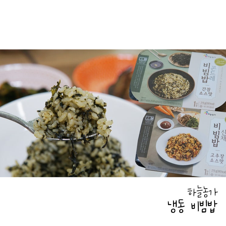 건강한 비빔밥 간단한 냉동 비빔밥 하늘농가 곤드레비빔밥