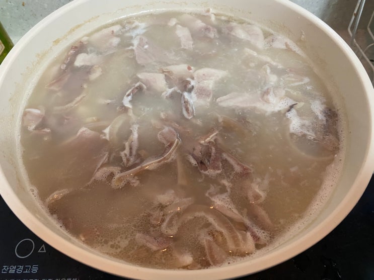 (저탄고지 식단) 편육과 삽겹살로 돼지국밥