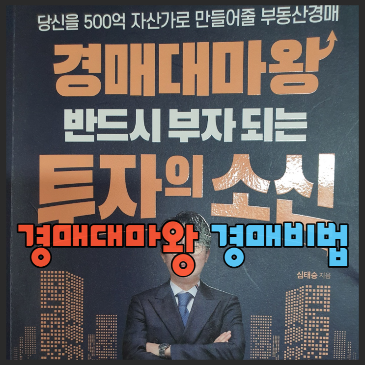  경매대마왕 반드시부자되는 투자의소신 책 리뷰