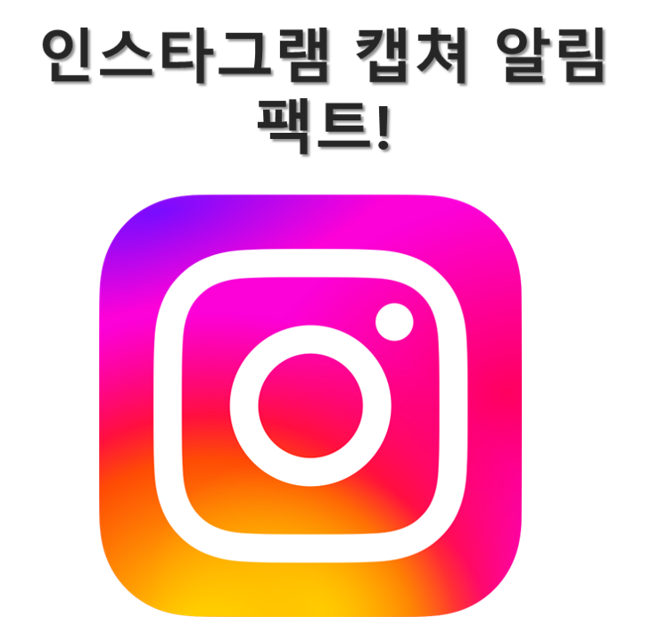  [IT TIP] 인스타그램 캡쳐 알림 팩트 정리!