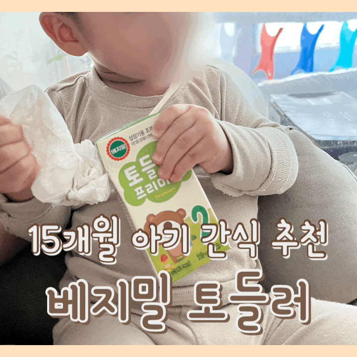  [내돈내산] 베지밀 프리미엄 토들러 2 : 아기 두유 / 우유 대체 간식 / 정식품 돌아기 간식 / 15개월 외출 간식