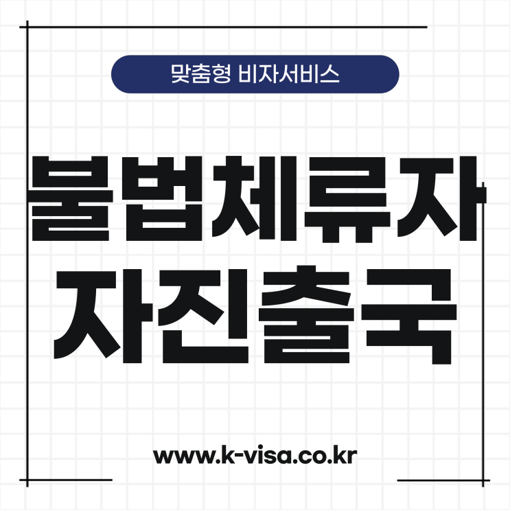  불법체류자 자진출국 절차와 방법