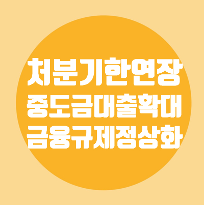  비상경제민생회의/후속조치/처분기한연장/중도금대출보증확대/규제지역해제추가검토/무주택자LTV50%/15억초과아파트주담대허용
