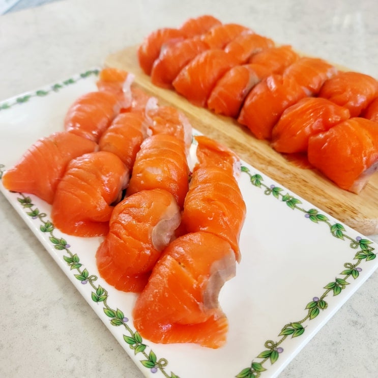  맛있는 연어초밥 초대리 만들기 비율