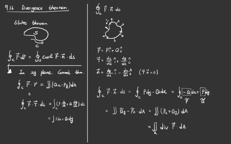  Divergence theorem(발산 정리)