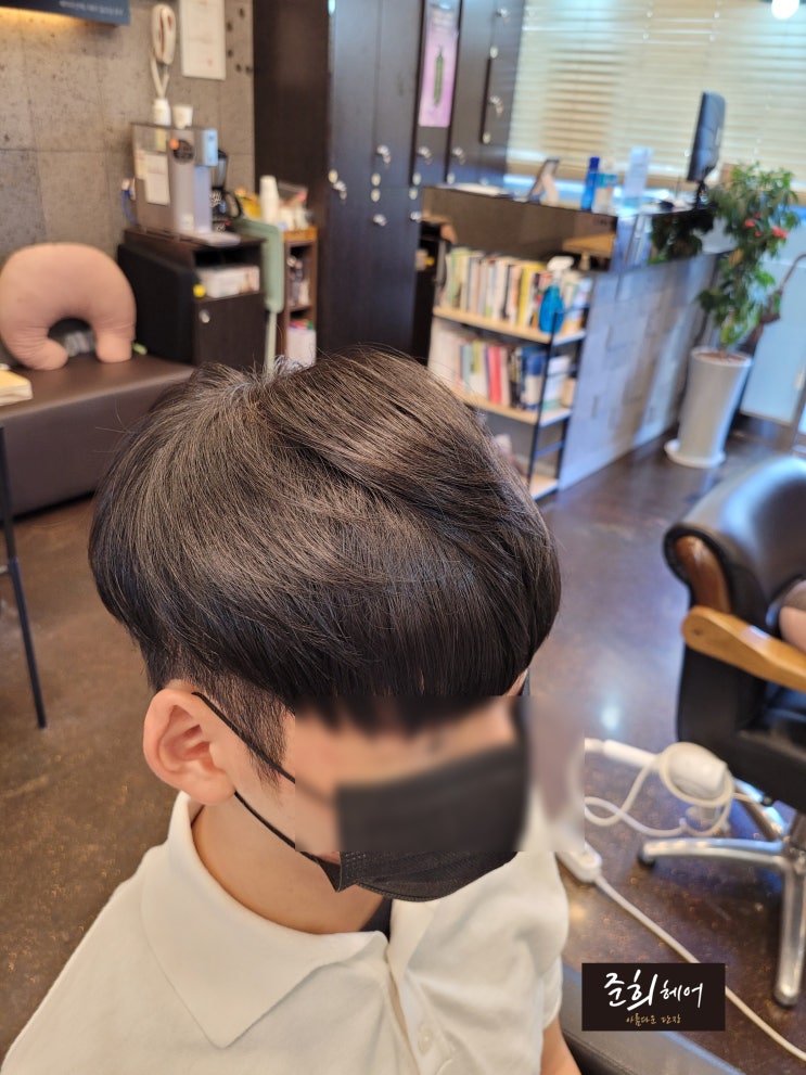  투블럭댄디컷 +링거펌 김포 장기동 미용실 준희헤어
