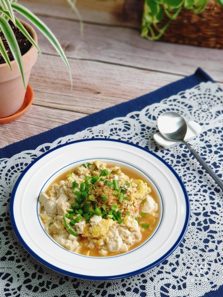  순두부 계란볶음 다이어트 계란요리 간단 아침메뉴