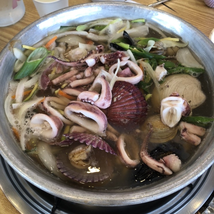  소래포구 맛집 통큰칼국수 평일에도 웨이팅 있네