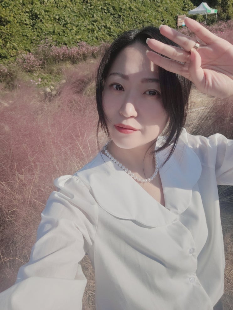  진주목걸이 8mm 심심할뻔한 맨투맨코디에도 너무이쁘죠~