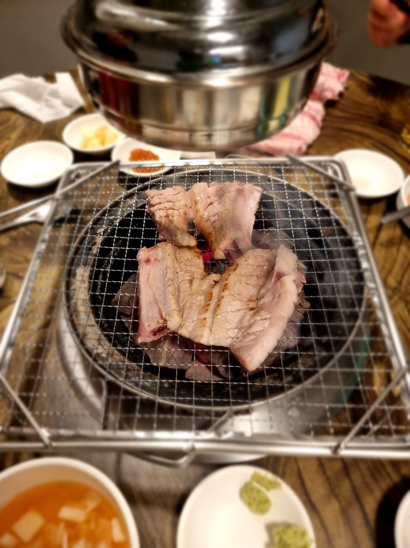 [산호642숯불닭갈비] 울산 남구 달동 / 뼈삼겹맛집 / 닭갈비맛집/숯불닭갈비맛집/물김치맛집 ★★★★★ : 네이버 블로그