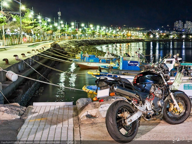  2022.10.10 호넷250과 함께 진해 속천항 밤바리. HONDA Hornet250 올드바이크